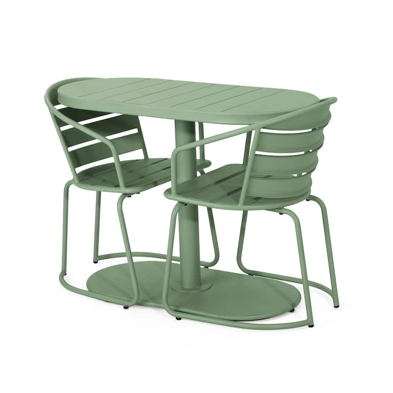 Santa Monica Outdoor 3-Piece Bistro Set by Christopher Knight Home