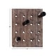 preview thumbnail 25 of 32, Brown Wood Rustic Farmhouse Wall Peg Wine Rack