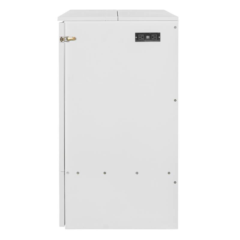 Space-Saving Full Size Murphy Bed with Drawer, USB Ports, and Smooth Pulley Design