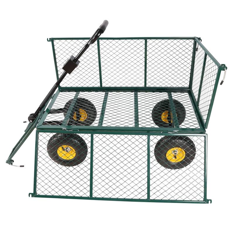 Multi-functional cart with detachable metal frame for farm and garden use