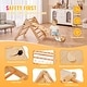 preview thumbnail 4 of 5, VEVOR Pikler Triangle Set Toddler Climbing Toys Indoor Playground, Large Size Wooden Climbing Gym for Toddlers 1-3 Years