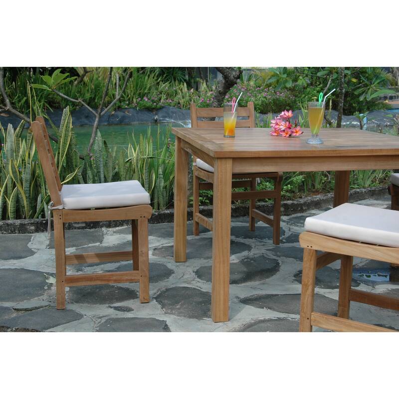 Square Dining Set 5 Piece - Patio Table with Chairs Outdoor Furniture