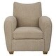 preview thumbnail 1 of 8, Uttermost Teddy Latte Accent Chair - 31"W x 36"H x 34"D