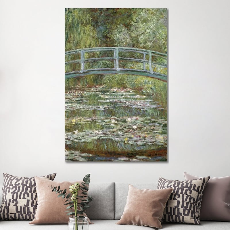 iCanvas "The Water-Lily Pond, 1899 " by Claude Monet Canvas Print