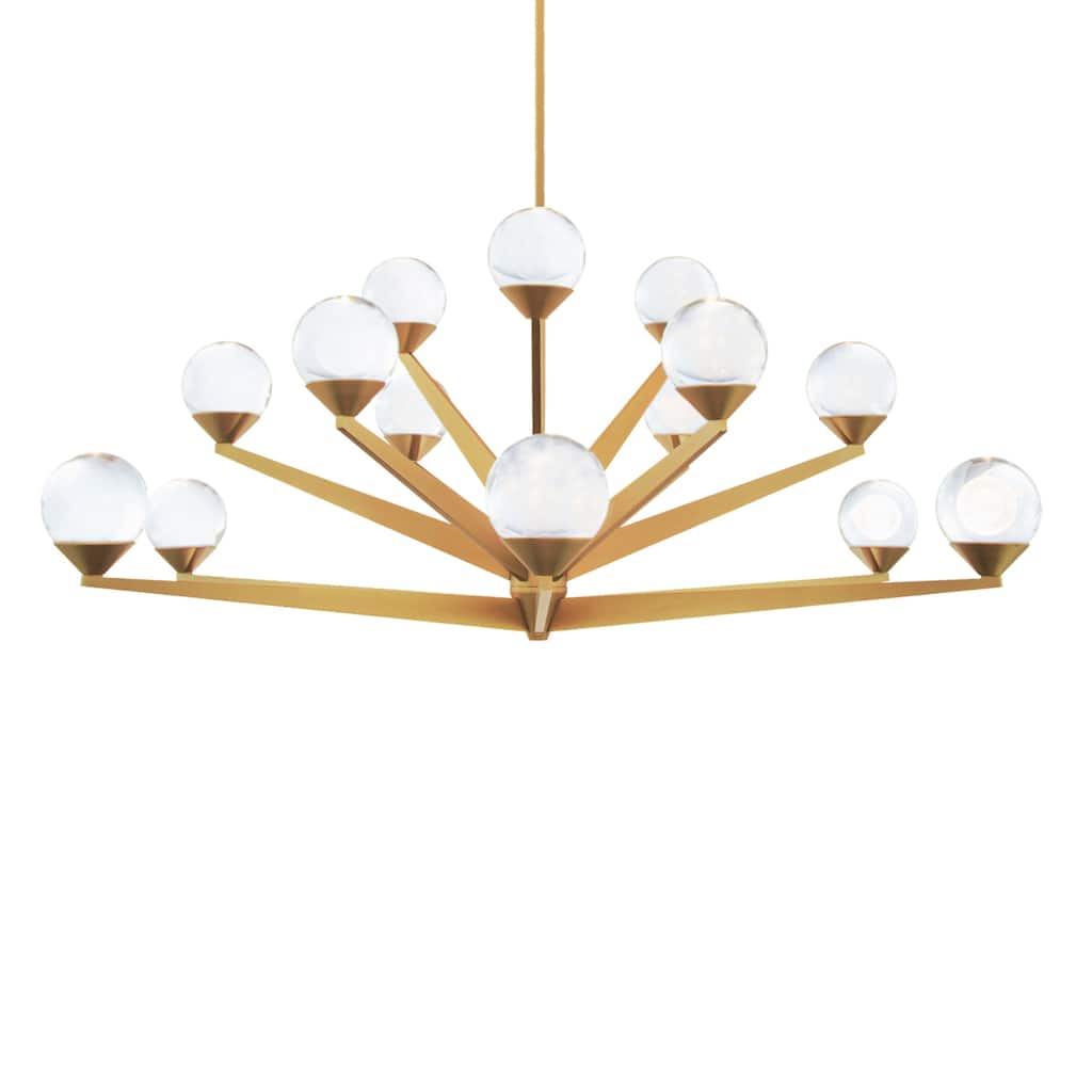 Double Bubble 37in LED 15 Light Chandelier 3000K