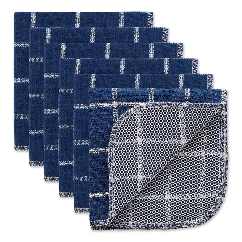 DII Black Buffalo Check Scrubber Dishcloth Set of 6