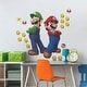 preview thumbnail 3 of 6, Super Mario Luigi And Mario Giant Peel and Stick Wall Decals by RoomMates