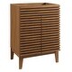 preview thumbnail 2 of 6, Render 23.5" Bathroom Vanity in Walnut (Sink Basin Not Included) - Walnut