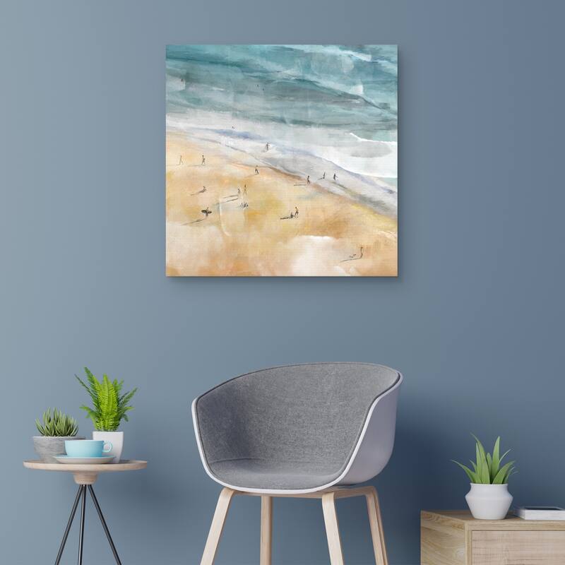 La Plage by Studio Arts Canvas Art Print