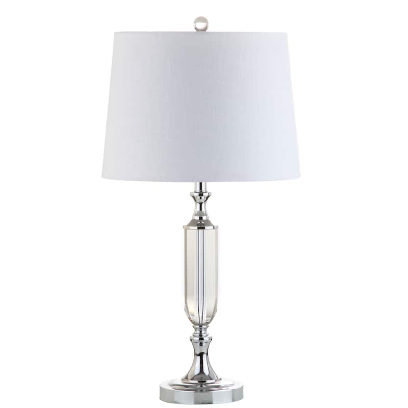 Victoria 27" Crystal LED Table Lamp, Clear by JONATHAN Y