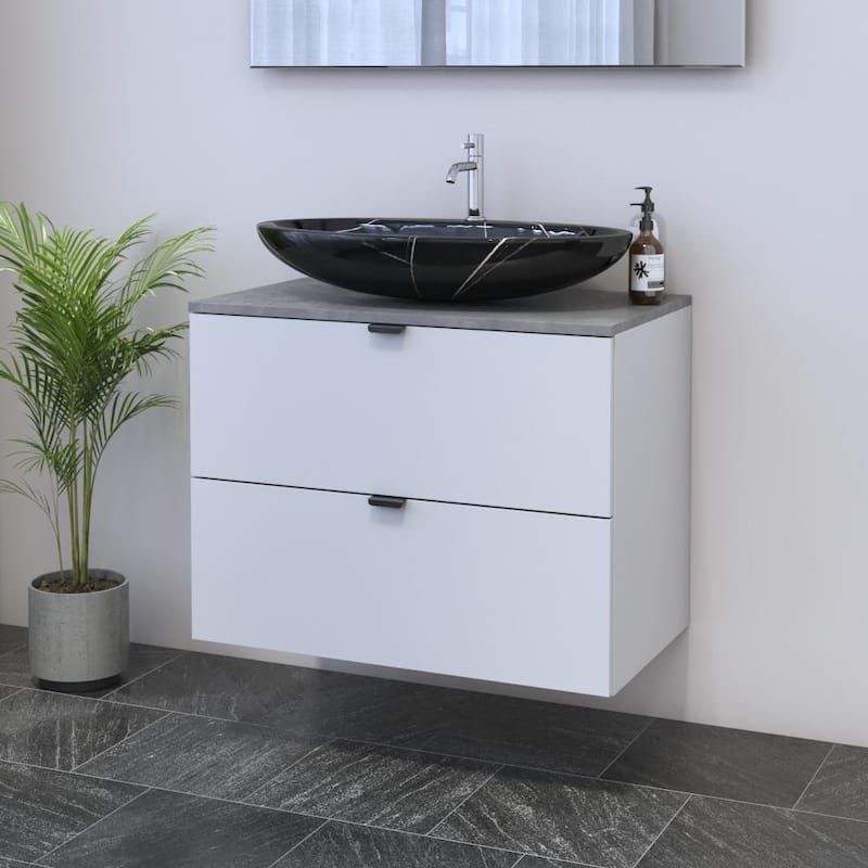 Ines 2S 80 Floating Bathroom Vanity (32" Width)