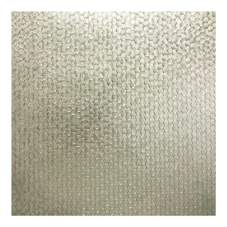 Brewster Carbon Platinum Honeycomb Geometric Wallpaper - 20.5 x 396 x 0 ...