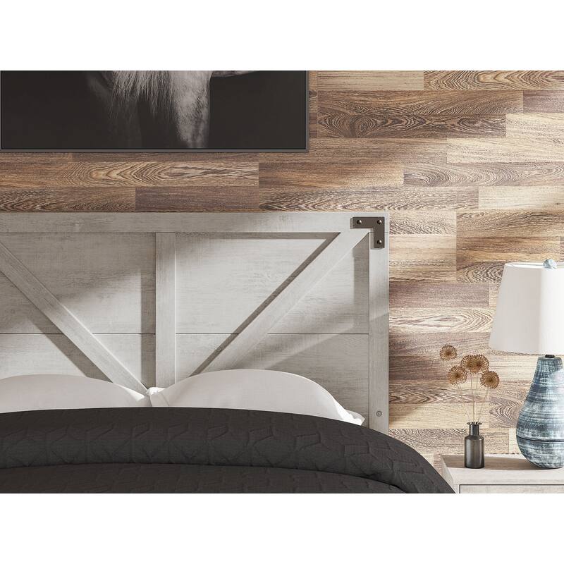 Signature Design by Ashley Shawburn White Platform Bed
