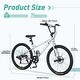 preview thumbnail 5 of 5, Freestyle Kids Bike Double Disc Brakes Children's Bicycle Silver Mountain Bike with 7-speed Change System for Boys Girls