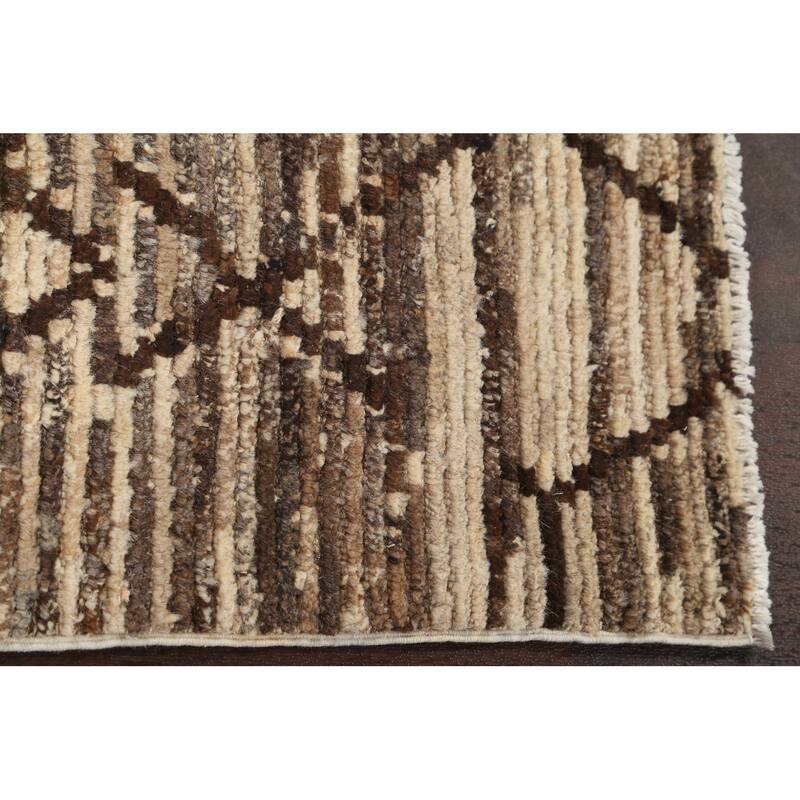 Contemporary Gabbeh Kashkoli Area Rug Handmade Oriental Wool Carpet - 3'2" x 4'10"