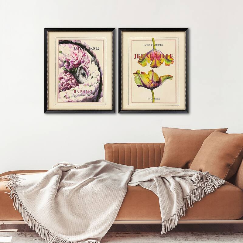 Paragon Le Fleur II Framed Art - Set of 2 - 2-piece Set