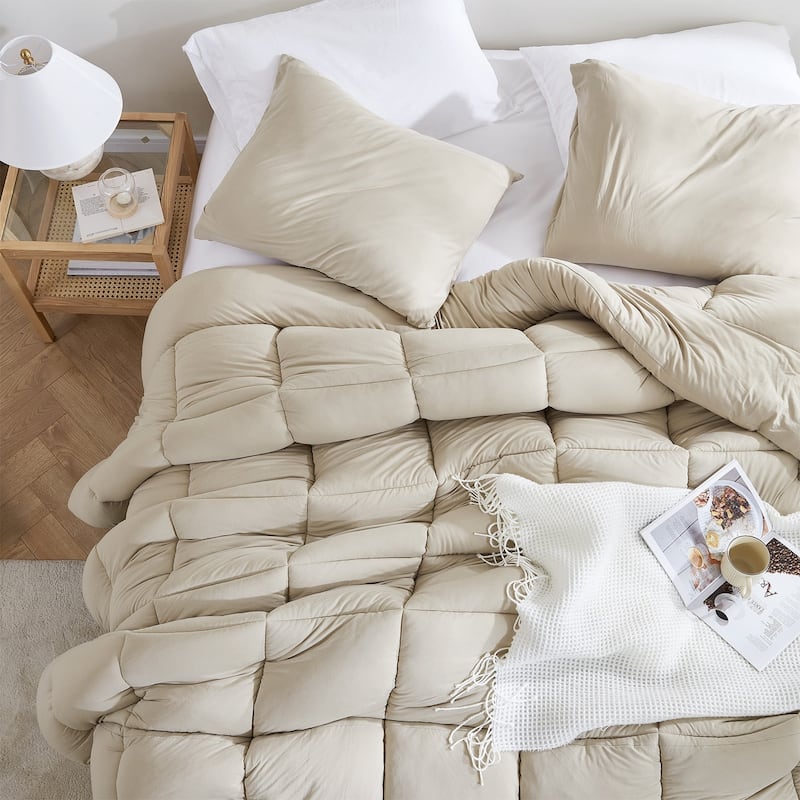 Summertime - Coma Inducer® Oversized Comforter - Cement Taupe