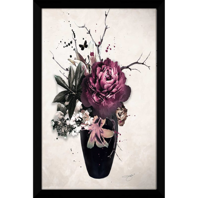 "Purple Flowers in Vase" by Jodi Print on Acrylic