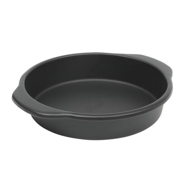 Platinum Collection 9 Inch Nonstick Carbon Steel Cake Pan in Matte Black