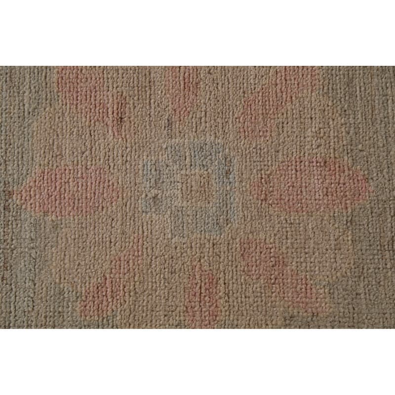 Vegetable Dye Oushak Turkish Square Area Rug Handmade Wool Carpet - 10'1"x 9'8"