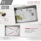 preview thumbnail 5 of 31, STYLISH 25 inch Stainless Steel 16G Workstation Undermount Kitchen Sink - 25" x 19" x 10"