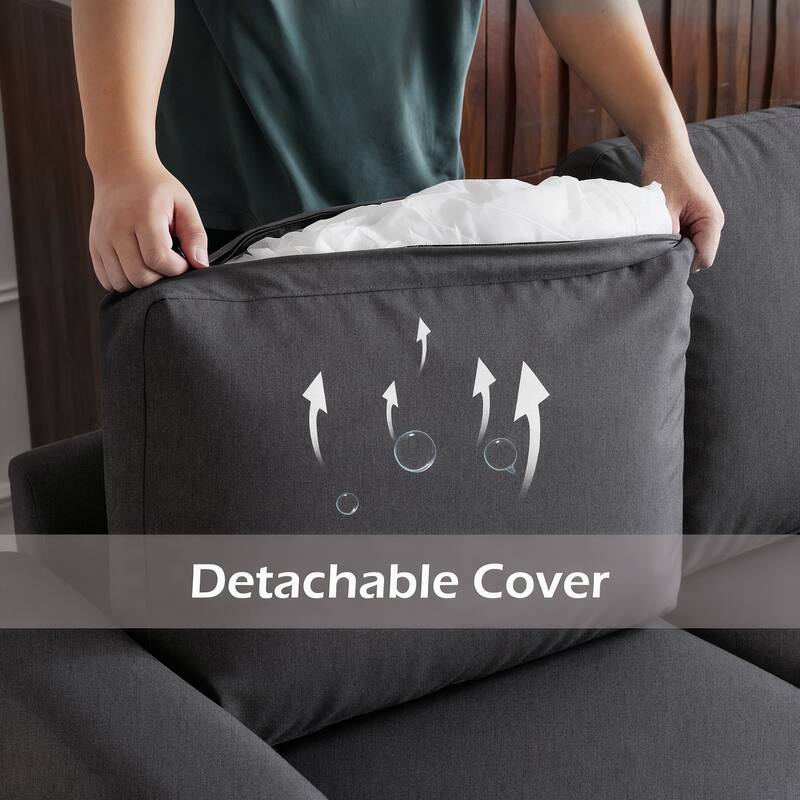 Erommy 6/7-Piece Modular Sectional Sofa – Reversible L-Shaped Couch with Hidden Storage, Space-Saving Living Room Furniture