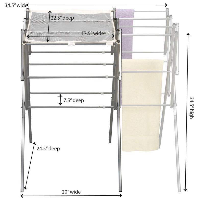 Household Essentials Expandable Clothes Drying Rack