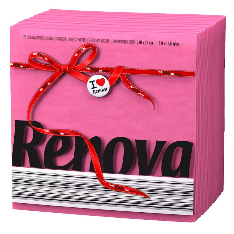 Renova Colored Dinner Disposable Paper Napkins Folded 1-Ply