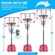 preview thumbnail 5 of 22, Roomfitters Portable Basketball Goal System with Stable Base and Wheels, Adjustable Height 5.6-7ft for Indoor Outdoor