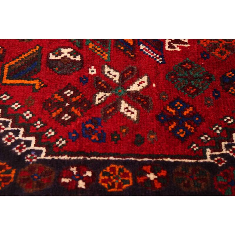 ECARPETGALLERY Hand-knotted Melis Vintage Red Wool Rug - 5'10 x 8'9