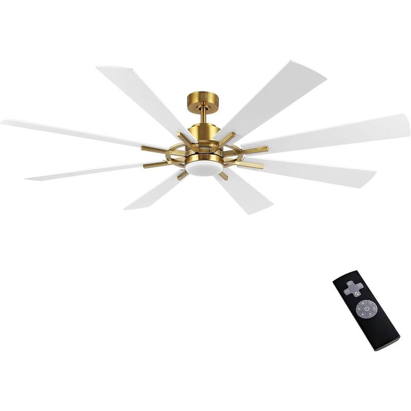 AeroBlade 72" 8-Blade 6-Speed Ceiling Fan with LED Light