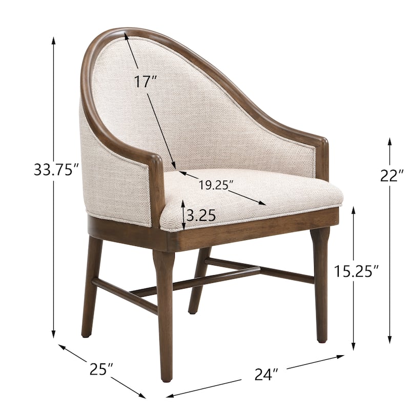 Christopher Knight Home - Farmhouse Dining Set with Modern Walnut-Finished Wooden Oval Dining Table and Upholstered Chairs