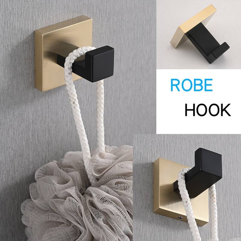 Towel Hooks for Bathrooms,SUS 304 Stainless Steel Coat Hook, Heavy Duty Towels Holder Hooks-4 Pack