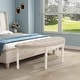 preview thumbnail 7 of 12, Linen Upholstered Bench