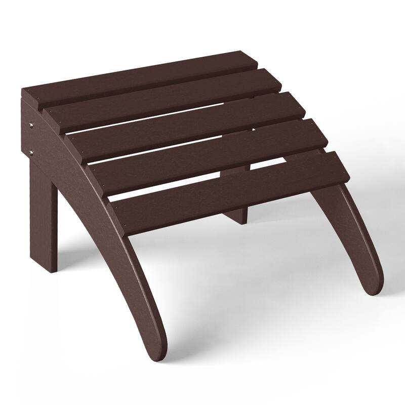 Polytrends Laguna Hdpe All Weather Outdoor Patio Foldable Ottoman