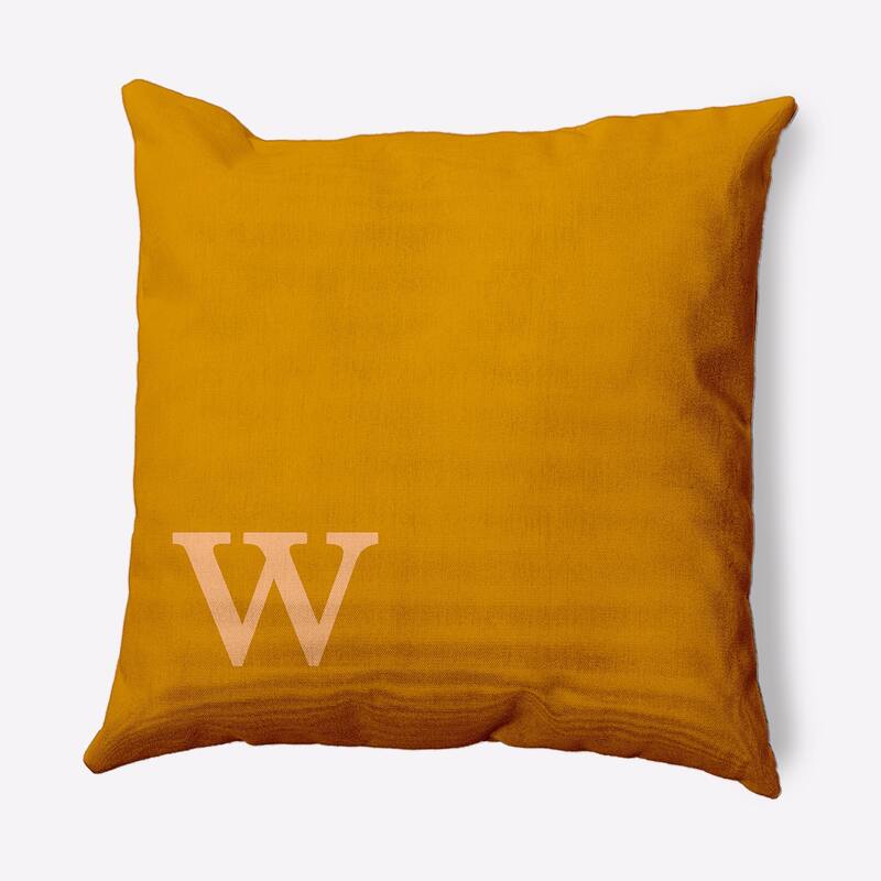 Modern Monogram Decorative Throw Pillow - 18" x 18" - w