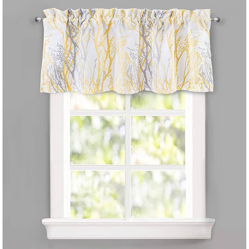 Porch & Den Pagosa Tree Branch Lined Window Valance