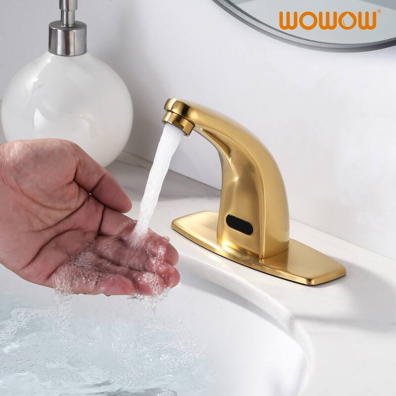 WOWOW Single Hole Touchless Bathroom Faucet