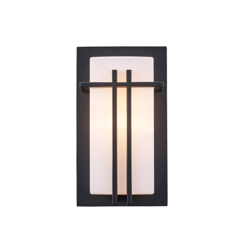 Trans Globe Lighting Doheny Single Light 12" Tall Outdoor Wall Sconce - Black