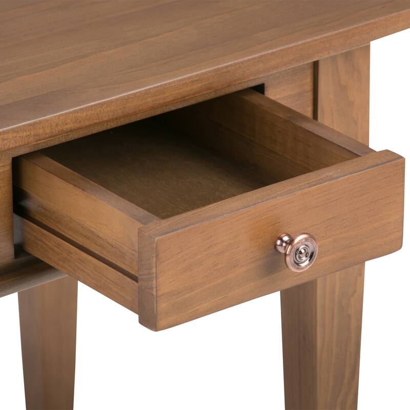 WYNDENHALL Sterling SOLID WOOD 18 inch Wide Square Transitional End Side Table - 18 W x 18 D x 20 H