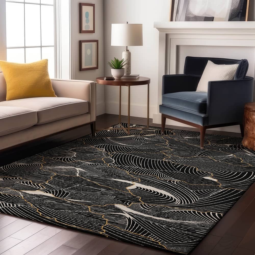 Premium Washable Super Soft Contemporary Puzzle Mayfield Rug