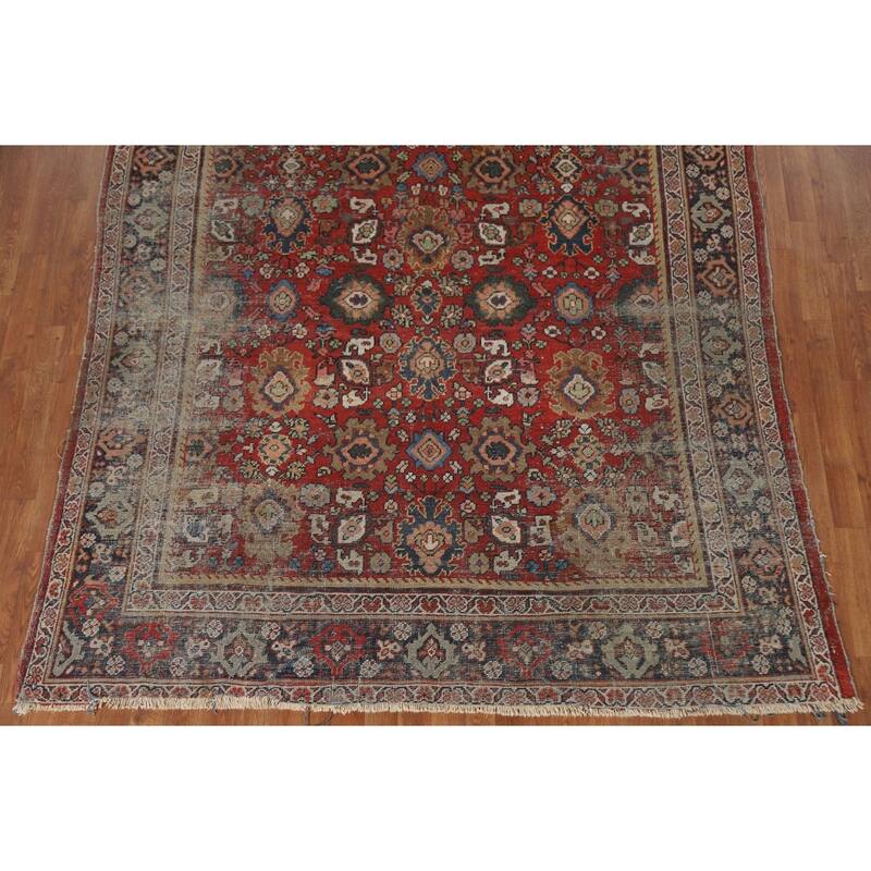 Mahal Persian Antique Area Rug Hand-Knotted Wool Carpet - 6'9"x 9'11"