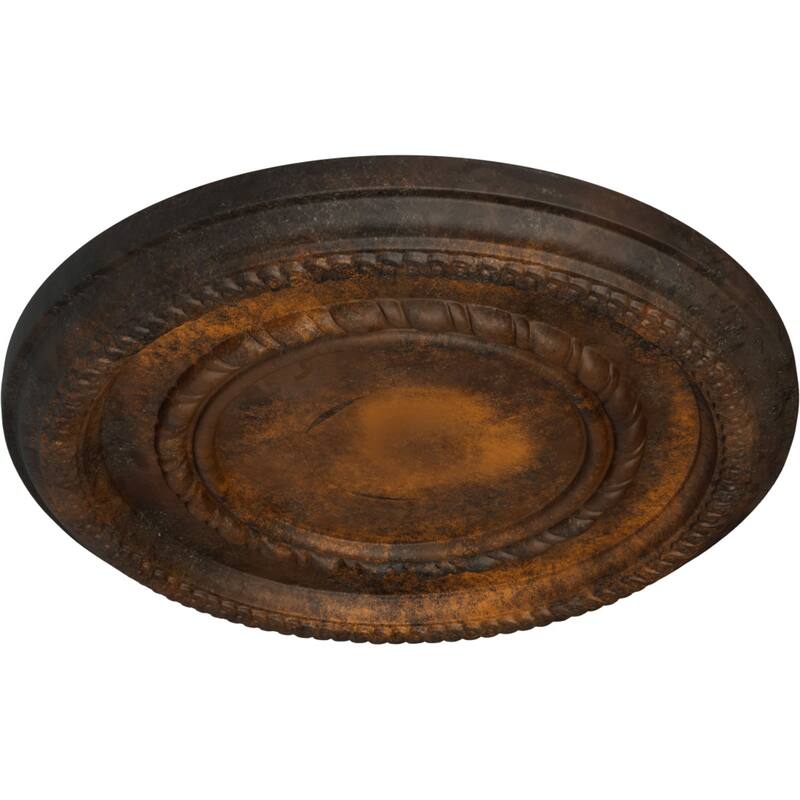 12 5/8"OD x 1 1/8"P Federal Roped Small Ceiling Medallion