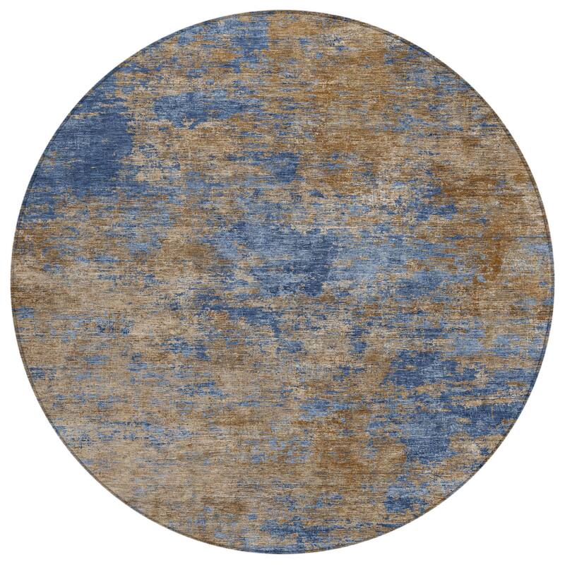 HomeRoots Abstract Transitional Rectangle Outdoor Rug
