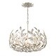 preview thumbnail 1 of 3, Broche 5 Light Antique Silver Chandelier