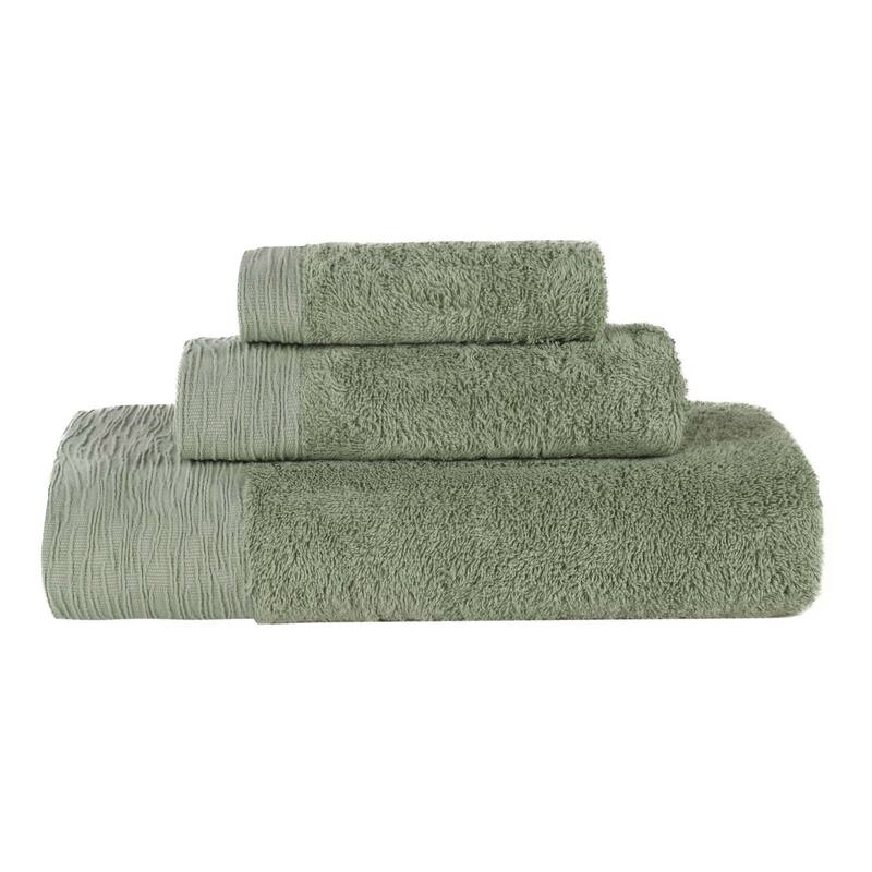 Superior Sierra Rayon From Bamboo Cotton Blend 3 Piece Bathroom Towel Set