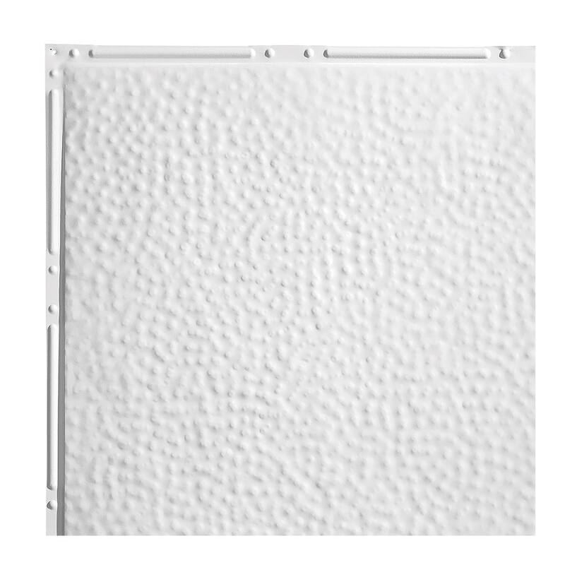 Great Lakes Tin Chicago Lay-in Ceiling Tile - Matte White - Sample