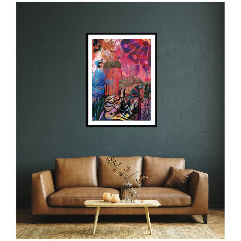 Kate and Laurel NC Abstract No. 612 by Nikki Chu Framed Wall Art Print