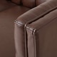 preview thumbnail 25 of 28, Pondway Faux Leather Tufted 3 Seater Sofa by Christopher Knight Home