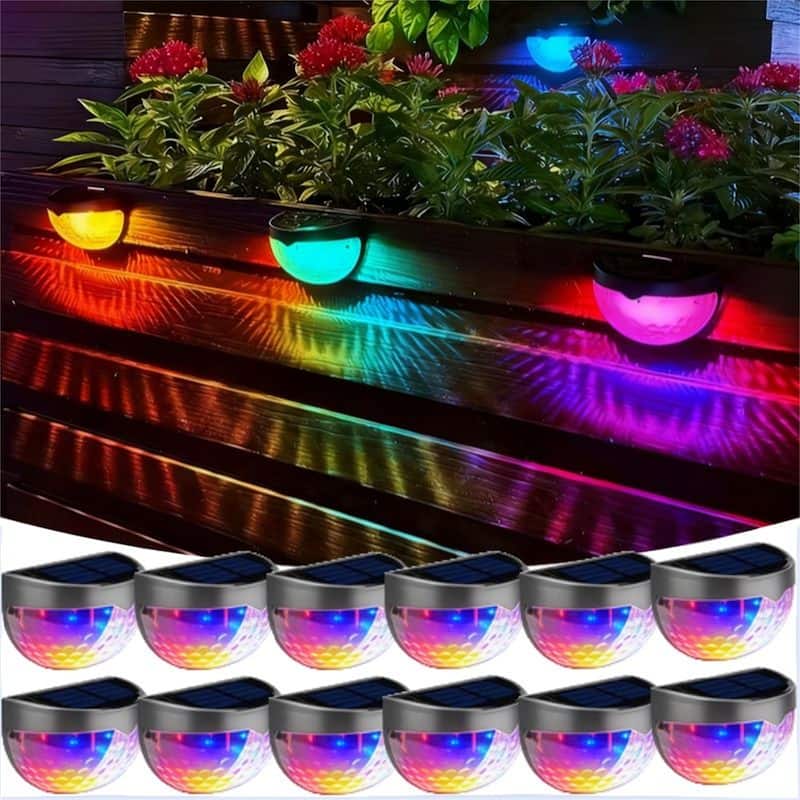 Multi-Purpose Solar Light Set (12-Pack) - Colorful